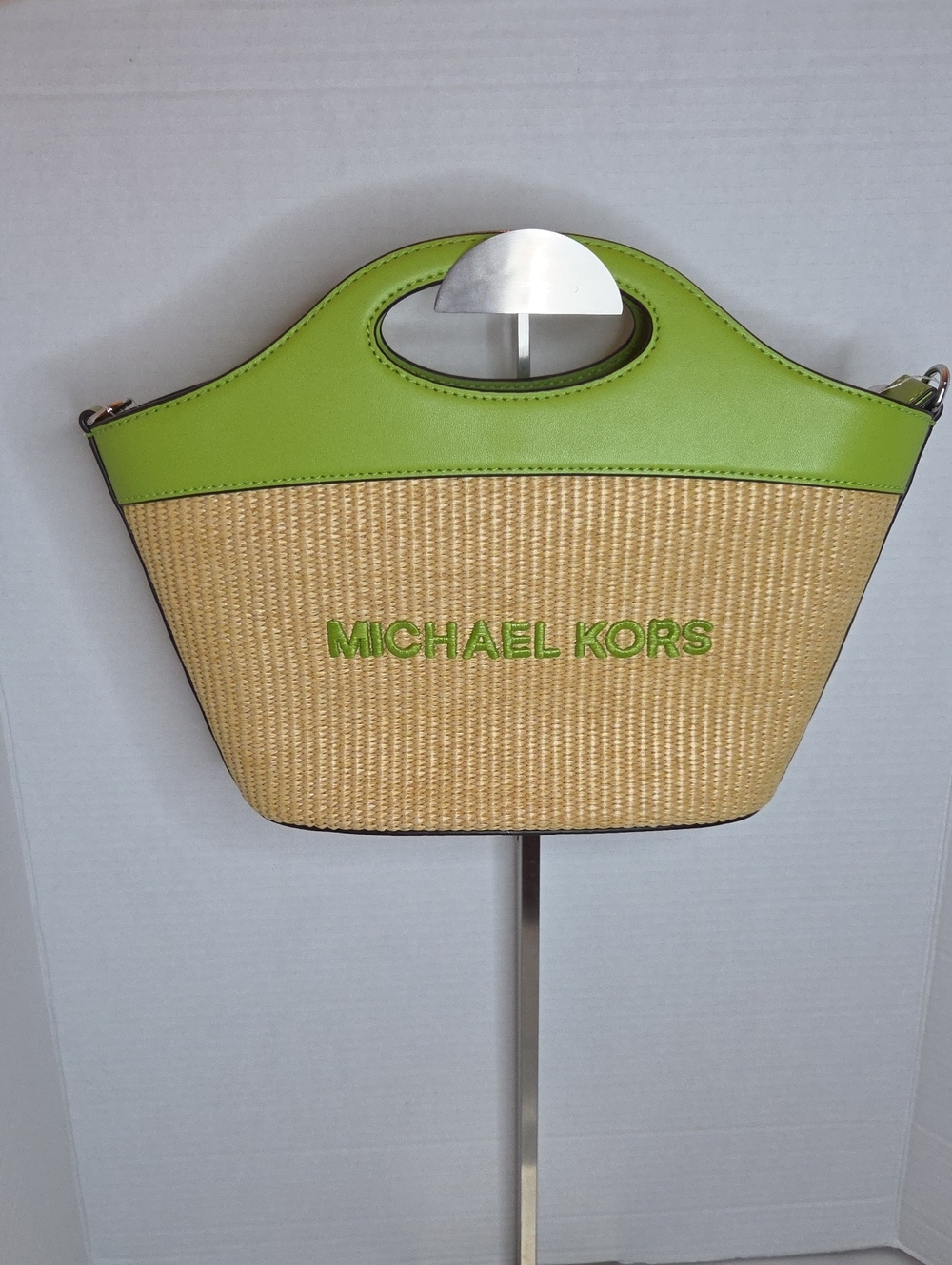 Michael Kors Tatum Medium Woven Convertible Crossbody Bag - New